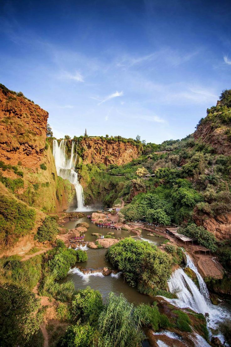 Ouzoud waterfall view 2
